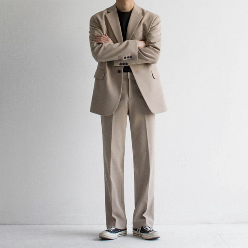 CASUAL SUIT TWO PIECE SET - INTOHYPEZONE