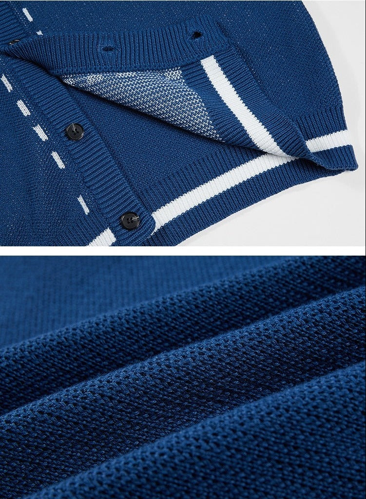 KNITTED TOPSTITCH CARDIGAN - INTOHYPEZONE