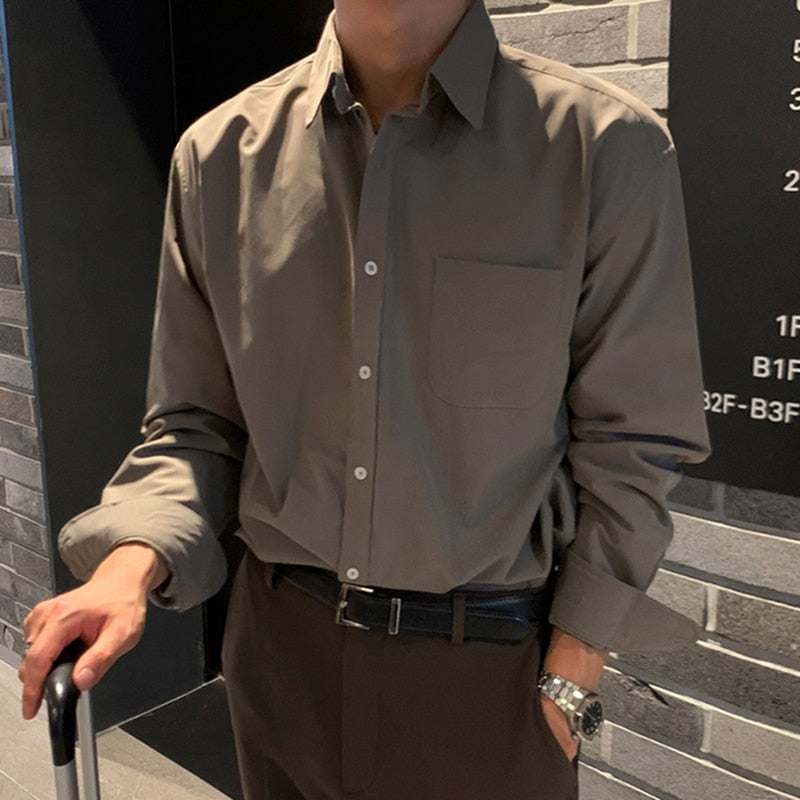 CLASSIC BUTTON UP SHIRT - INTOHYPEZONE