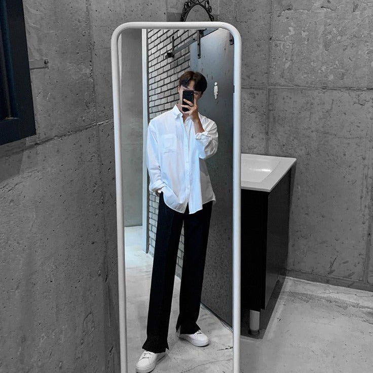 CLASSIC BUTTON UP SHIRT - INTOHYPEZONE