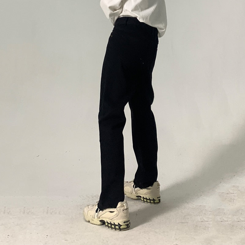 WASHED STRAIGHT CUT DENIM - INTOHYPEZONE