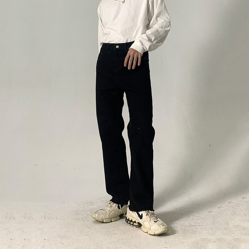 WASHED STRAIGHT CUT DENIM - INTOHYPEZONE