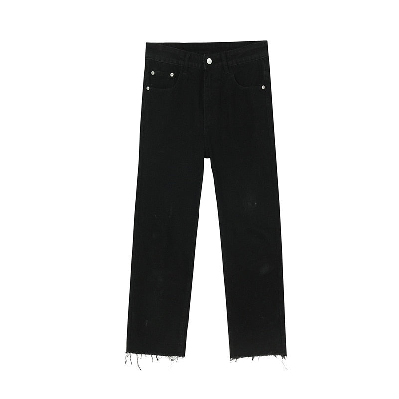 WASHED STRAIGHT CUT DENIM - INTOHYPEZONE