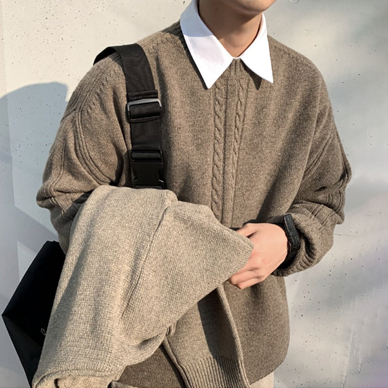 CABLE KNIT SWEATER - INTOHYPEZONE