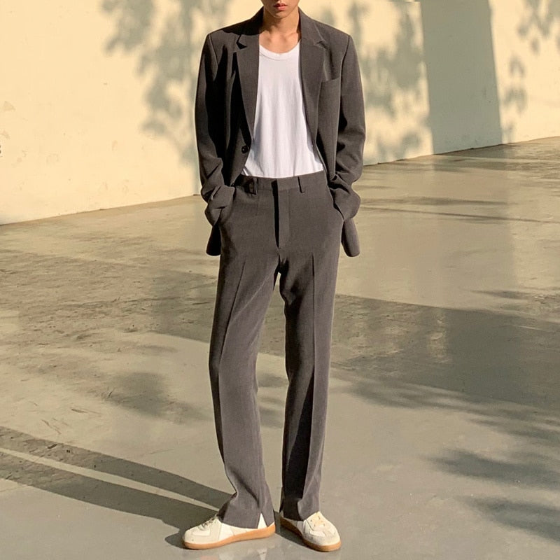 CASUAL SUIT TWO PIECE SET - INTOHYPEZONE
