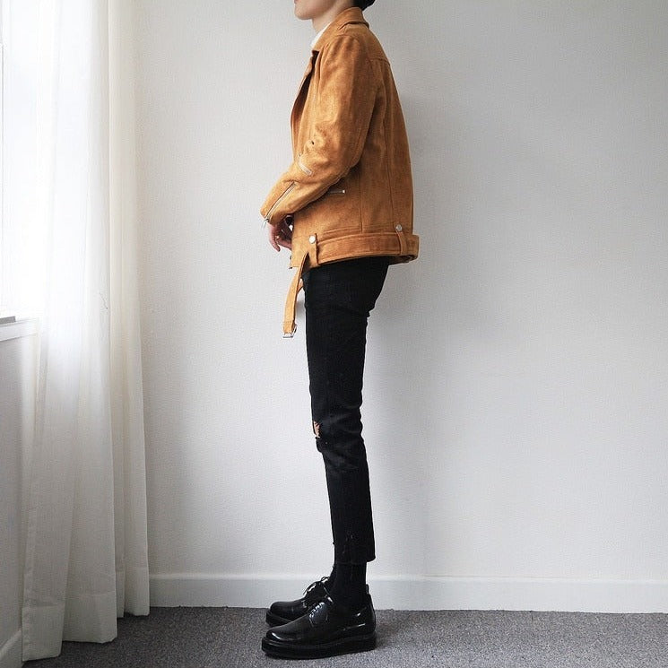 RIPPED ANKLE LENGTH SLIM FIT PANTS - INTOHYPEZONE