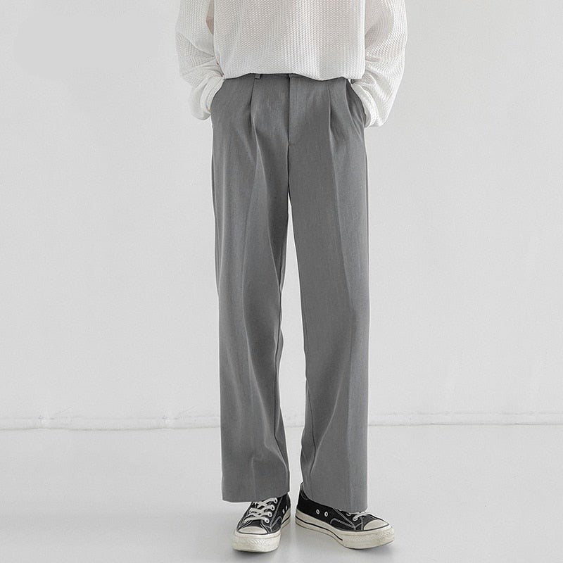 LOOSE CASUAL SUIT PANTS - INTOHYPEZONE
