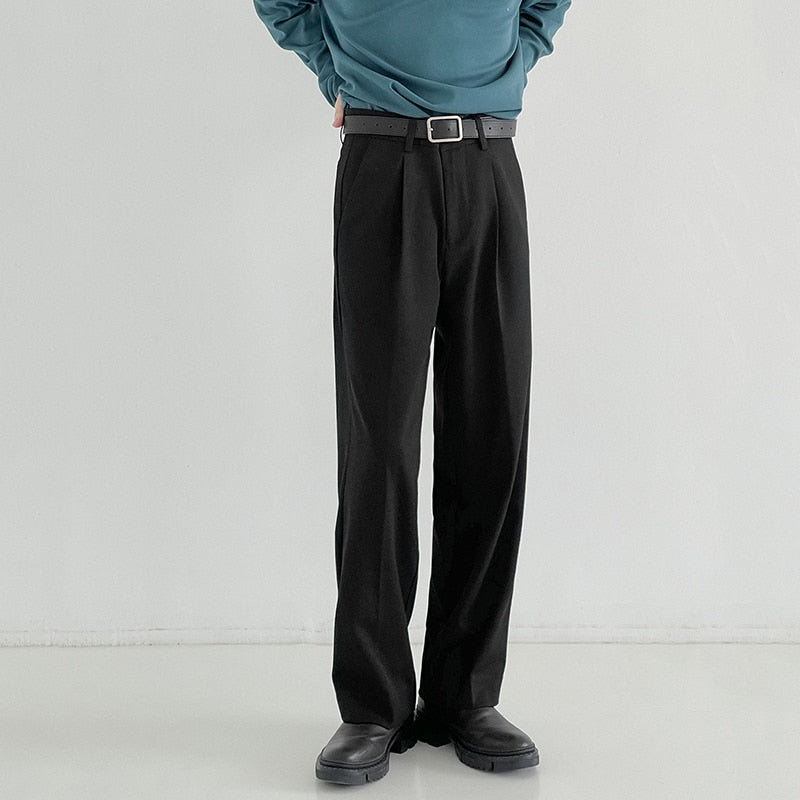 LOOSE CASUAL SUIT PANTS - INTOHYPEZONE