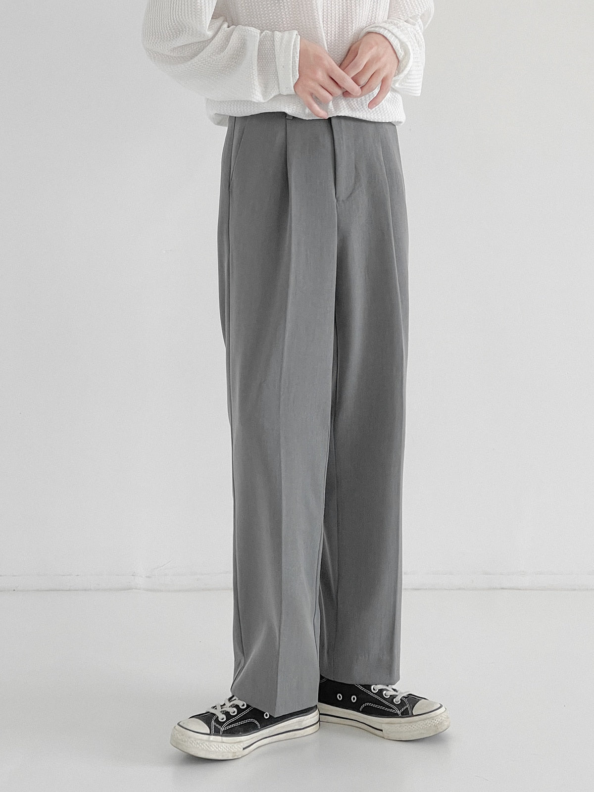 LOOSE CASUAL SUIT PANTS - INTOHYPEZONE