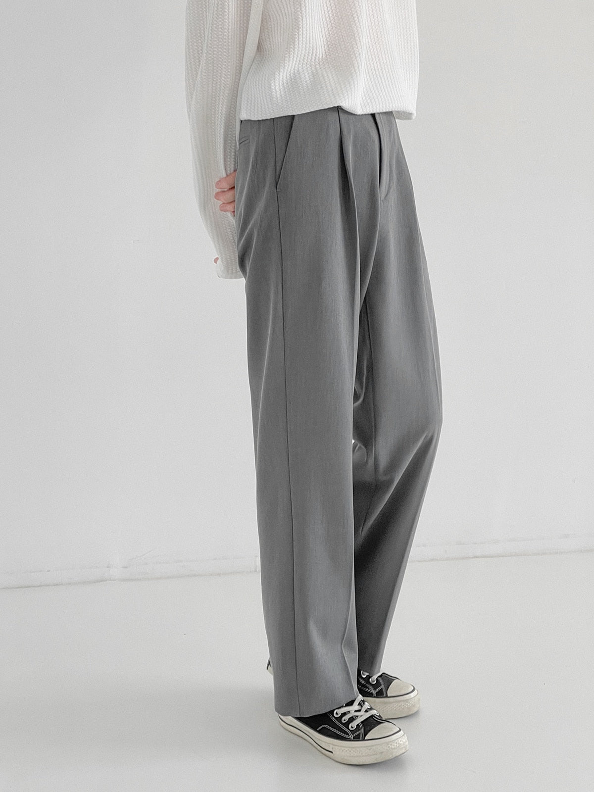 LOOSE CASUAL SUIT PANTS - INTOHYPEZONE