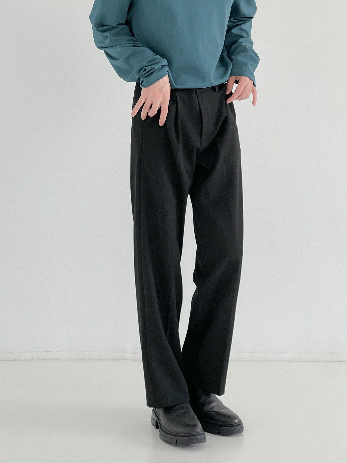 LOOSE CASUAL SUIT PANTS - INTOHYPEZONE