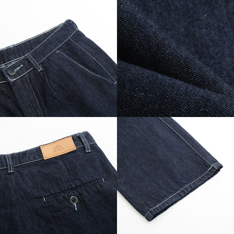 CASUAL NAVY BLUE JEANS - INTOHYPEZONE