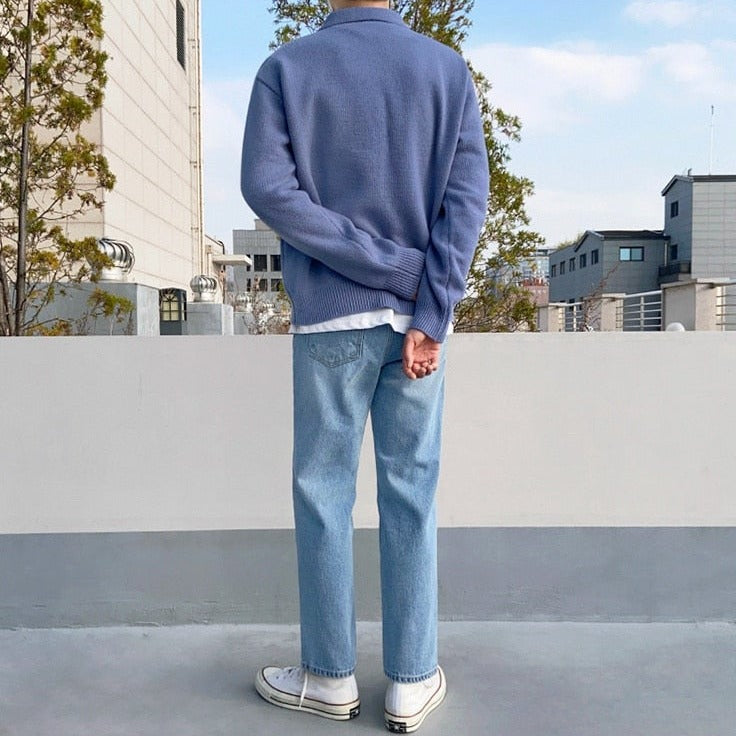 KNITTED POLO SWEATER - INTOHYPEZONE