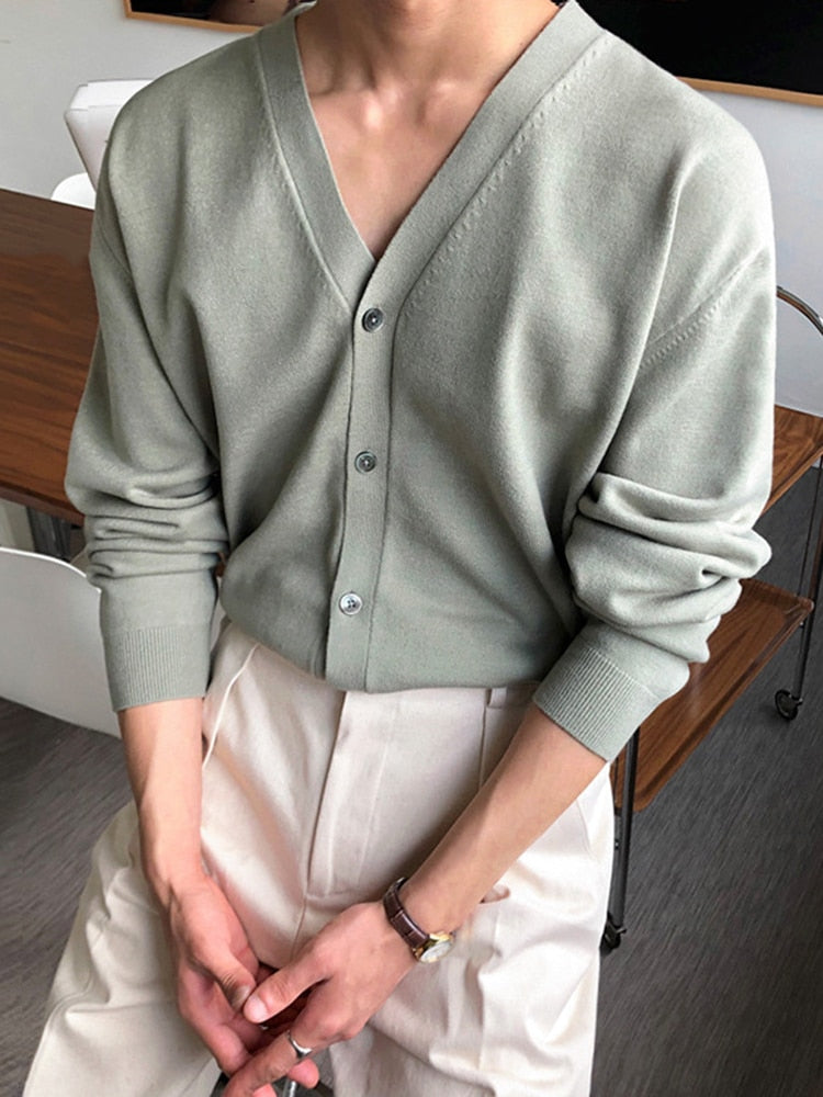 V-NECK KNITTED SHIRT - INTOHYPEZONE