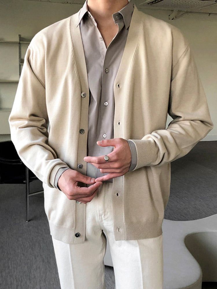 V-NECK KNITTED SHIRT - INTOHYPEZONE