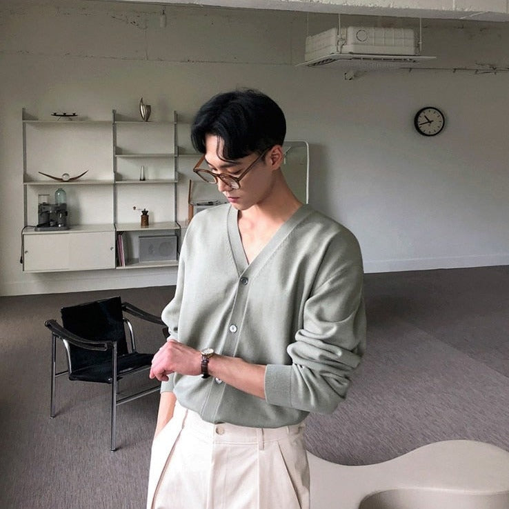 V-NECK KNITTED SHIRT - INTOHYPEZONE