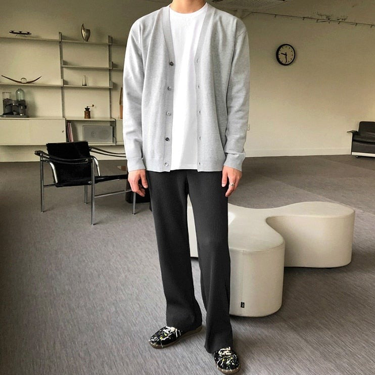 V-NECK KNITTED SHIRT - INTOHYPEZONE