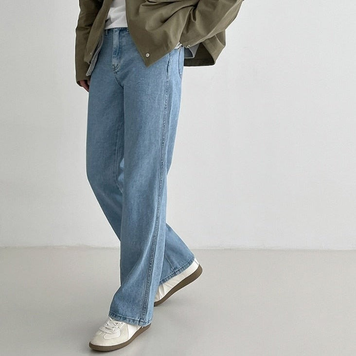 LOOSE STRAIGHT CUT JEANS - INTOHYPEZONE