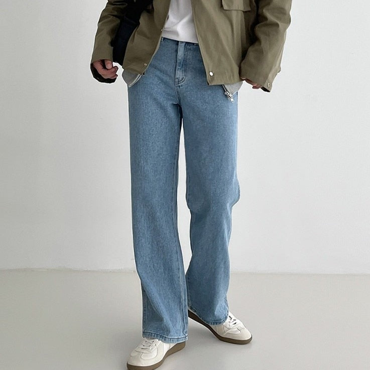 LOOSE STRAIGHT CUT JEANS - INTOHYPEZONE
