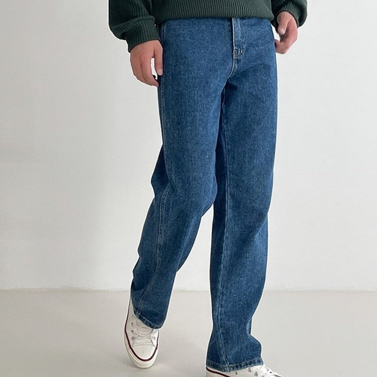 LOOSE STRAIGHT CUT JEANS - INTOHYPEZONE