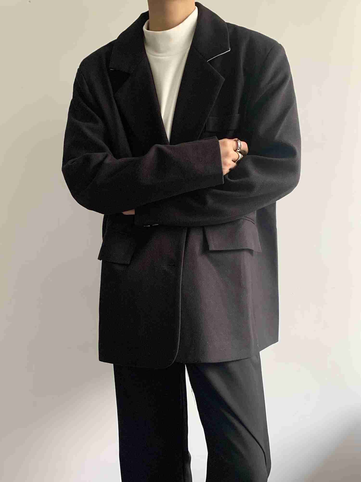 TWO-BUTTON CASUAL SUIT JACKET - INTOHYPEZONE