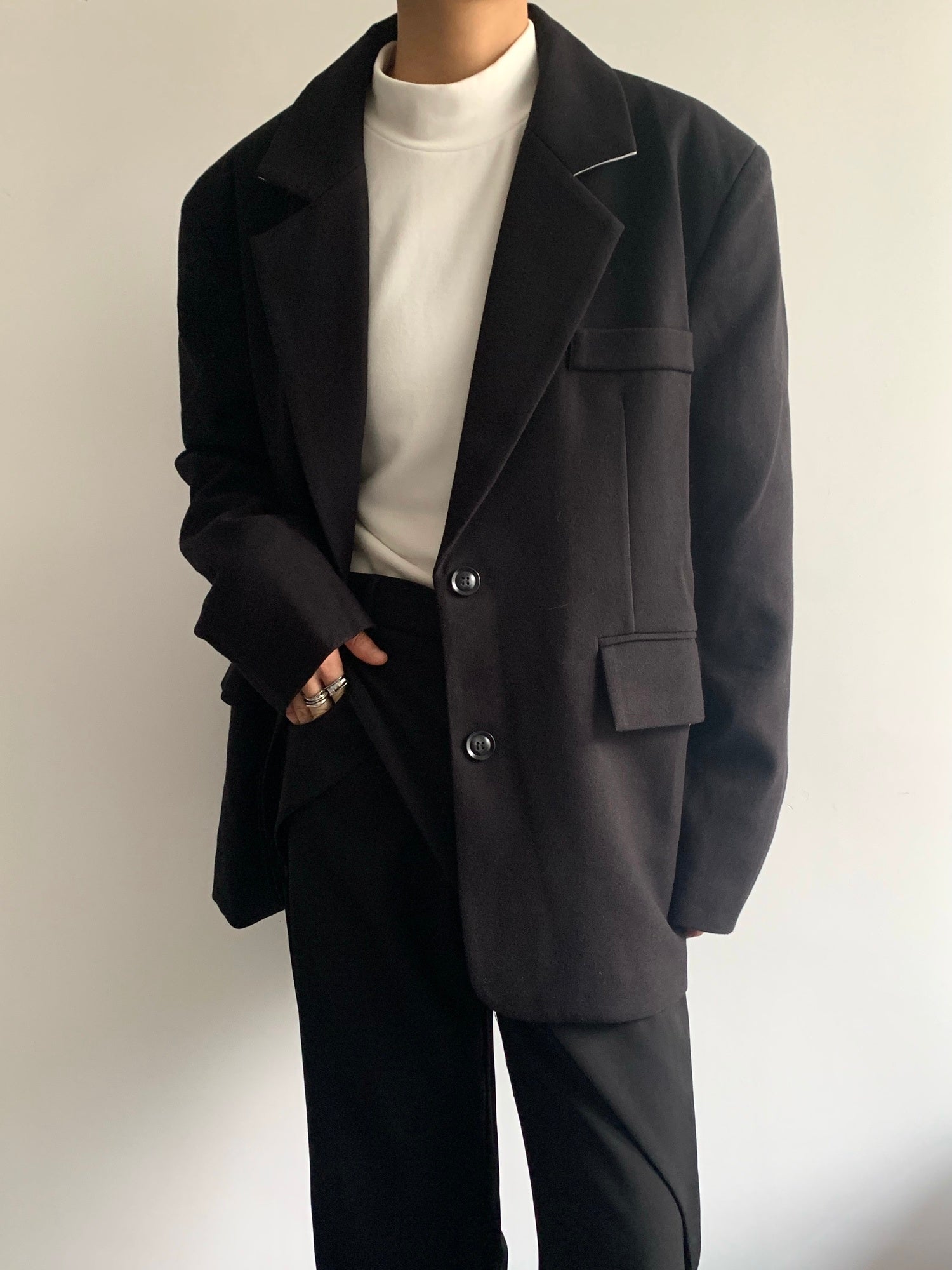 TWO-BUTTON CASUAL SUIT JACKET - INTOHYPEZONE