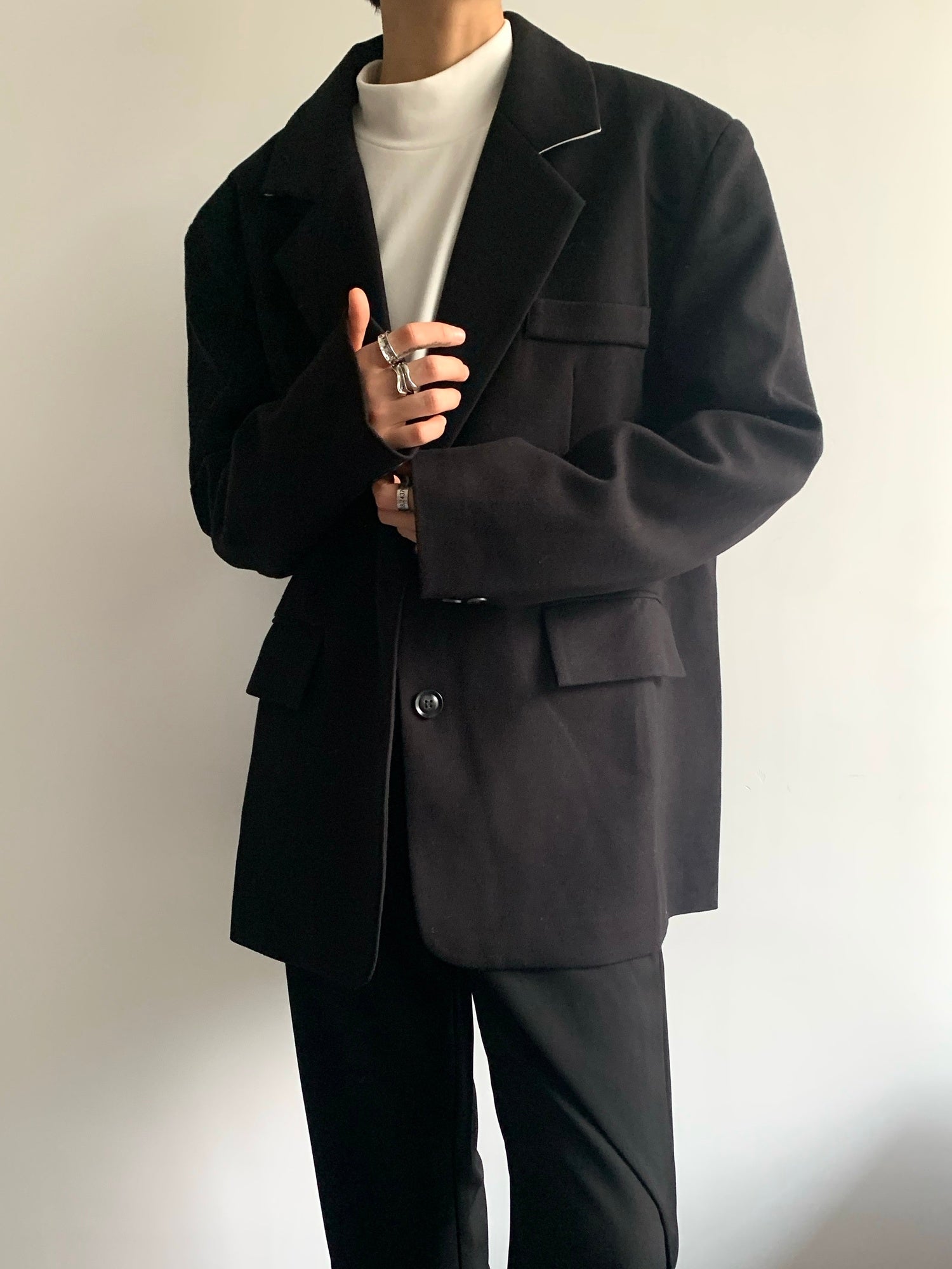 TWO-BUTTON CASUAL SUIT JACKET - INTOHYPEZONE
