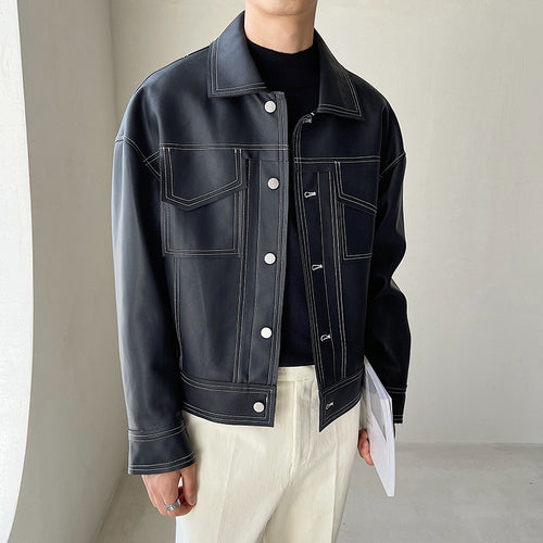 STITCHED LEATHER JACKET - INTOHYPEZONE