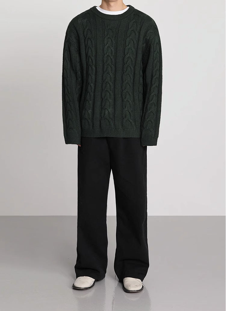 Loose Cable-knit Sweater - INTOHYPEZONE