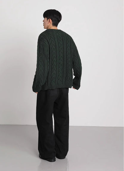 Loose Cable-knit Sweater - INTOHYPEZONE