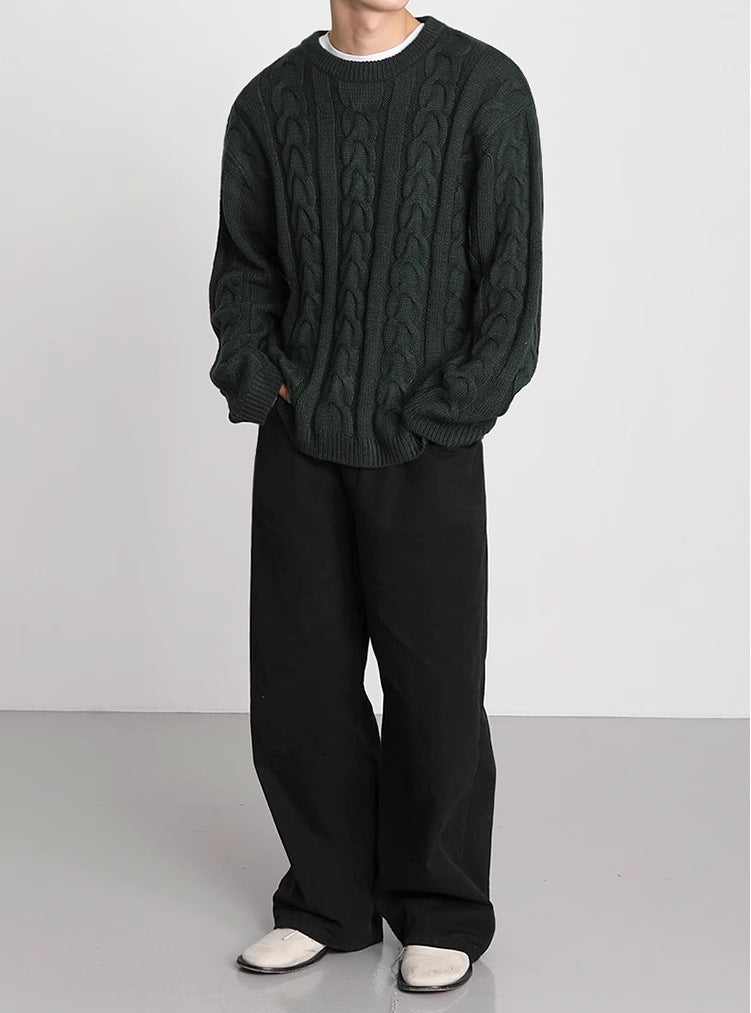 Loose Cable-knit Sweater - INTOHYPEZONE