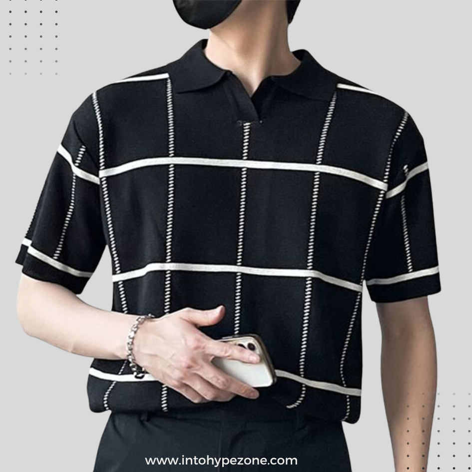 Plaid Casual Short Sleeve Shirt - Intohypezone Turn down collar