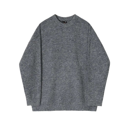 Round Neck Pullover Sweater - INTOHYPEZONE