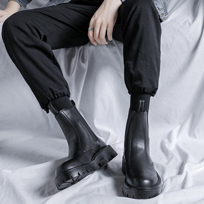 Leather Chelsea Boots - INTOHYPEZONE MEN