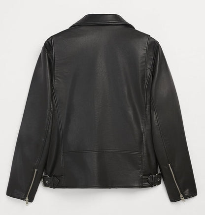 PU Darkwear Zipper Leather Jacket - INTOHYPEZONE