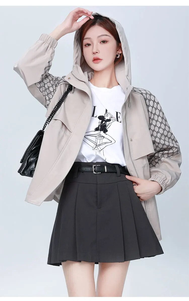 Patchwork Single Breasted Trench Coat - INTOHYPEZONE