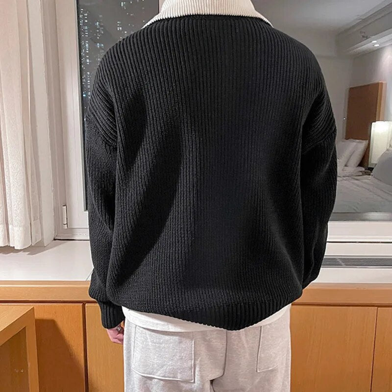 High Neck Zipper Sweater - INTOHYPEZONE
