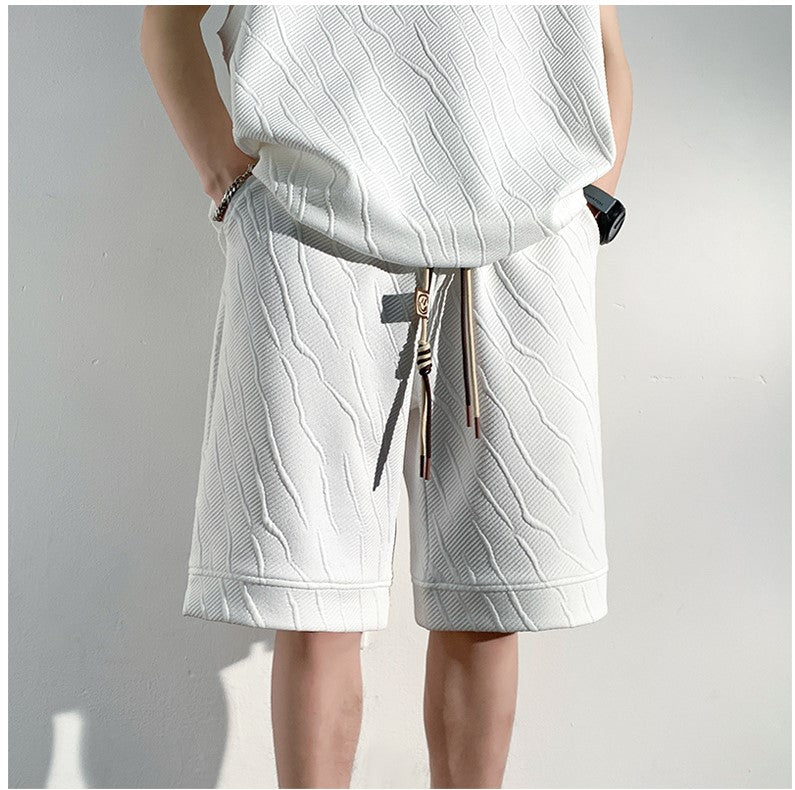 Sleeveless Vest with Drawstring Elastic Waist Full Set by INTOHYPEZONE SUMMER