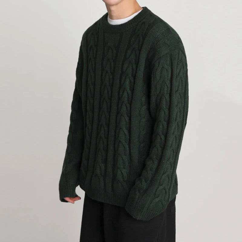 Loose Cable-knit Sweater - INTOHYPEZONE