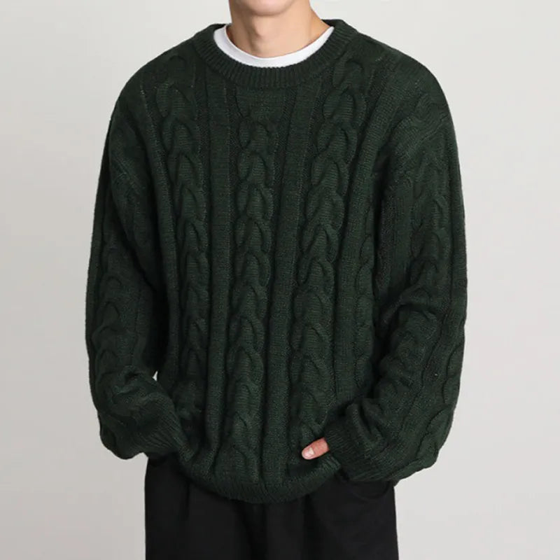 Loose Cable-knit Sweater - INTOHYPEZONE