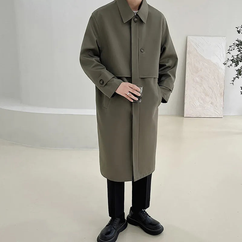 Medium Length Loose Long Coat Highend- INTOHYPEZONE