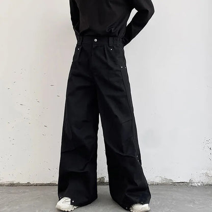 Pleated Loose Wide Leg Trousers - INTOHYPEZONE