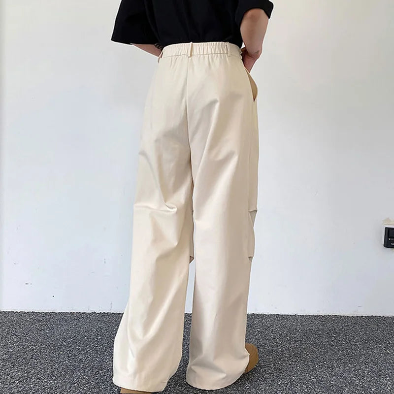 Pleated Casual Cargo Pants - INTOHYPEZONE