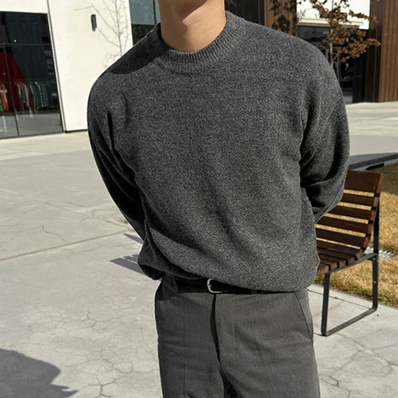 Round Neck Loose Bottom Sweater - INTOHYPEZONE