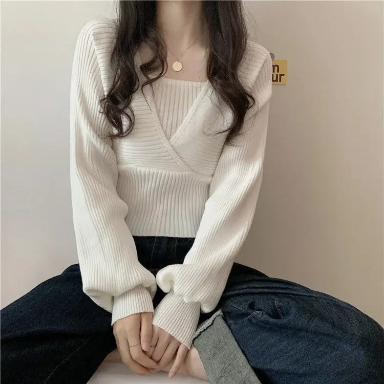 Knitted Crop Sweaters - INTOHYPEZONE