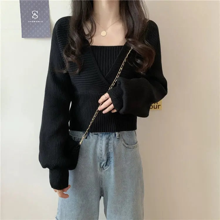 Knitted Crop Sweaters - INTOHYPEZONE