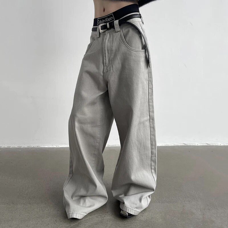 Vintage Wash Wide Leg Pants - INTOHYPEZONE