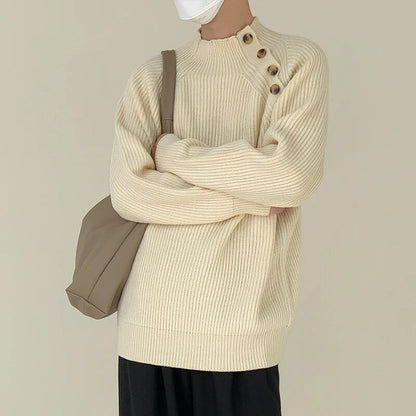 Half Neck Knit Sweater - INTOHYPEZONE