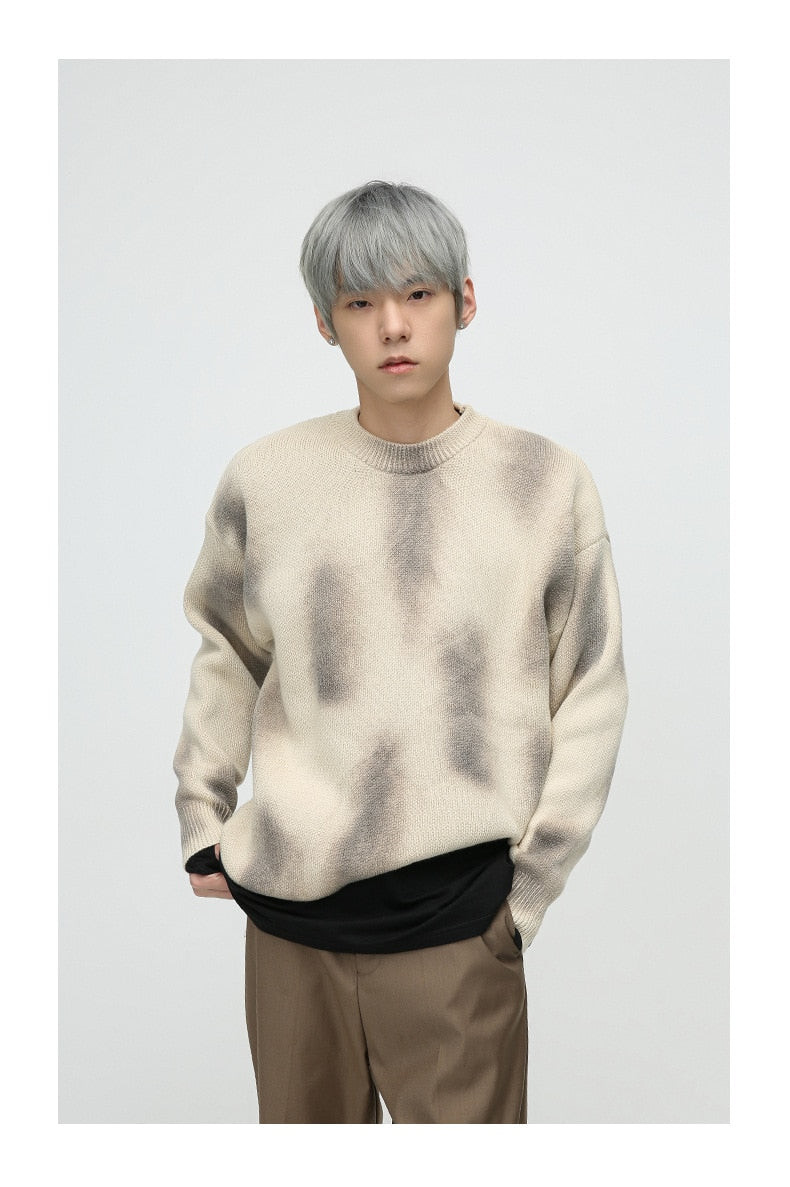 Crew Neck Patterned Sweater - INTOHYPEZONE