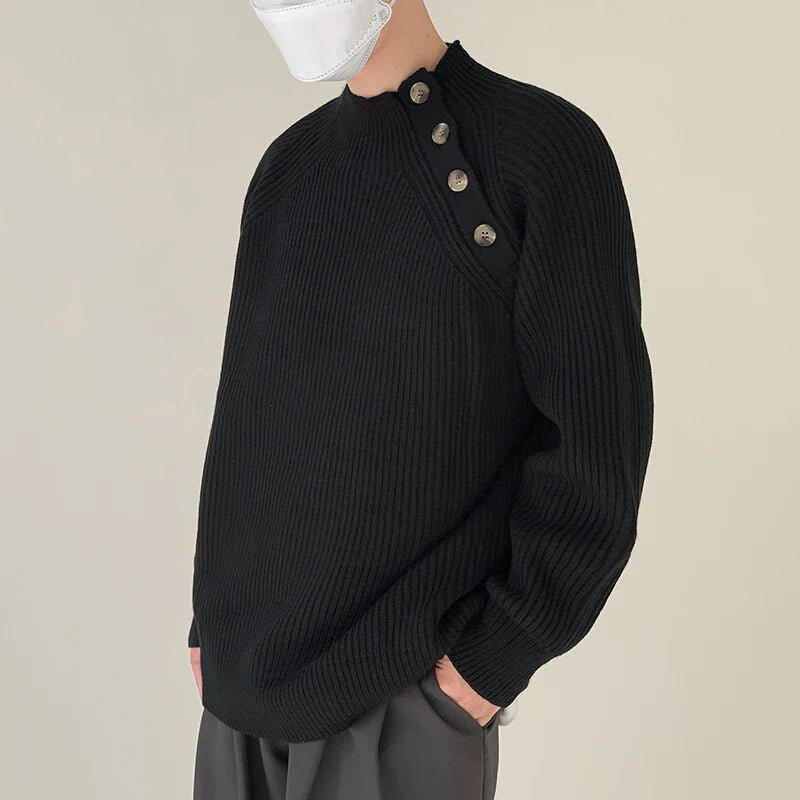 Half Neck Knit Sweater - INTOHYPEZONE